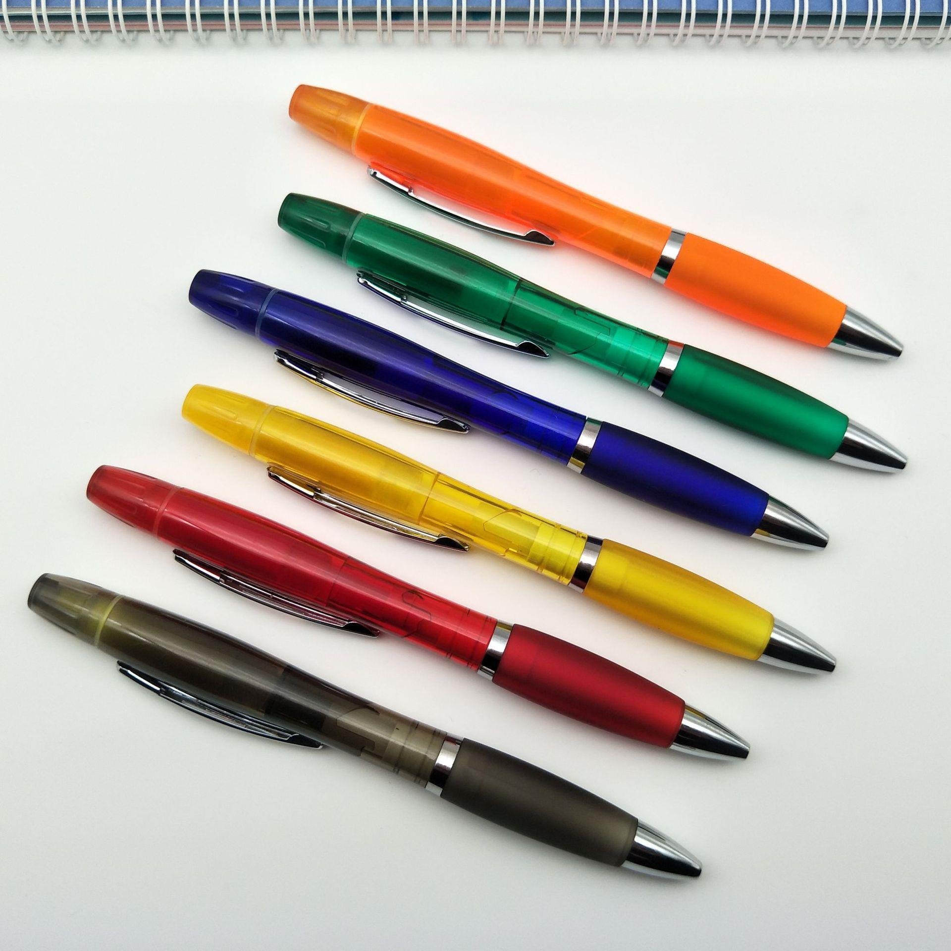 Custom Logo Multi-Functional Gel Pen Cute Style Wood and Plastic Advertising Touch Screen Ballpoint Pen 1.0mm Writing Width