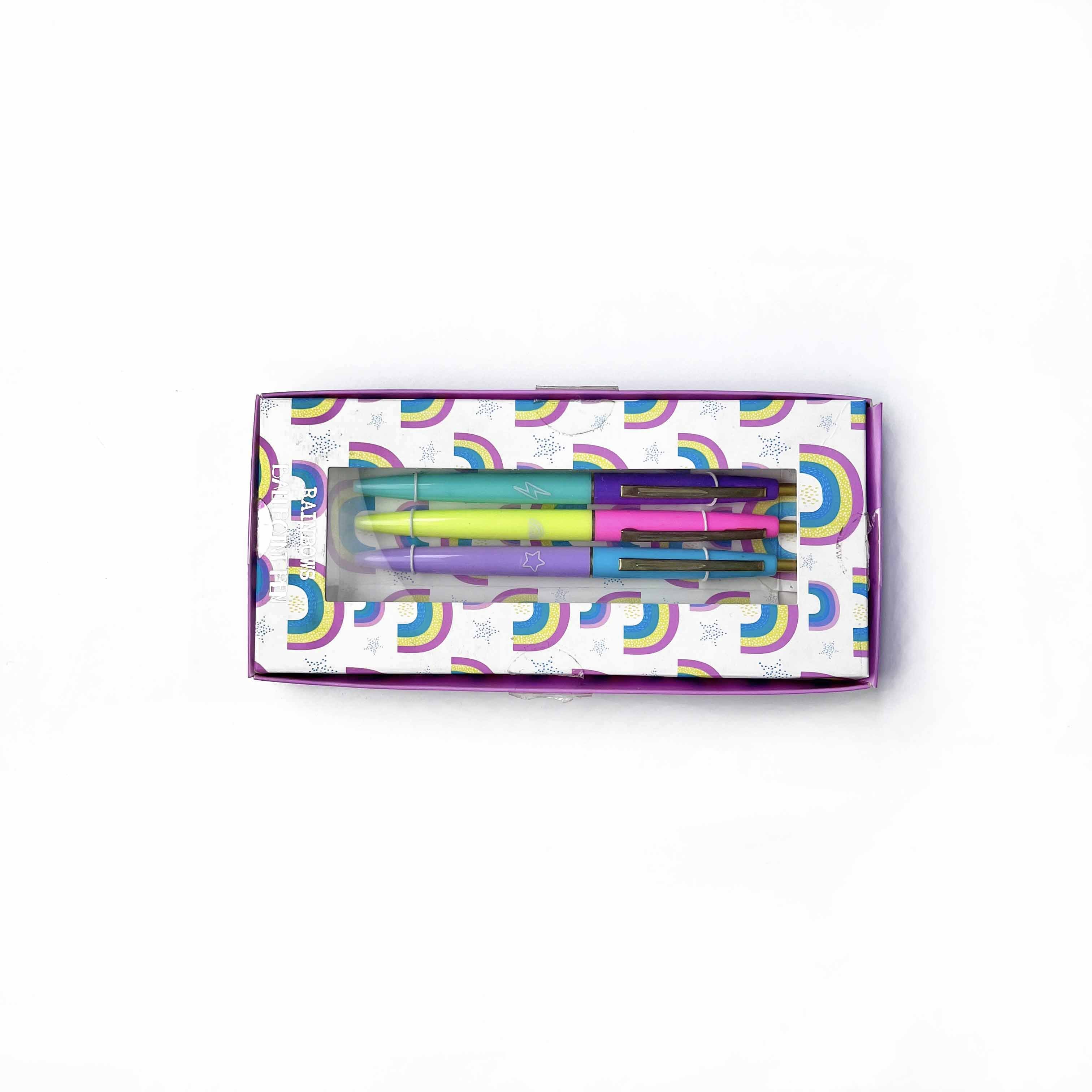 China school office custom colorful luxury metal plastic blue black ballpoint ball pen set for gift