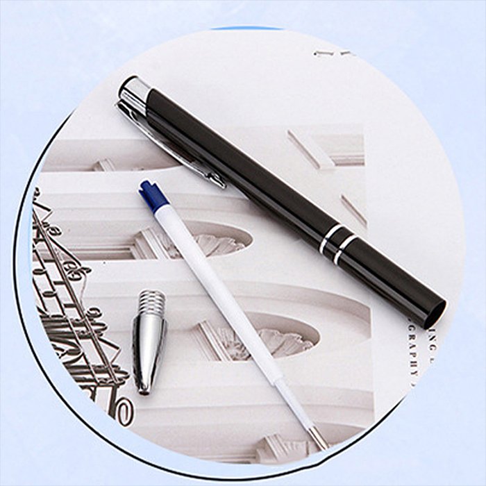 student prize gifts press aluminum engraveable ballpoint pen customise logo