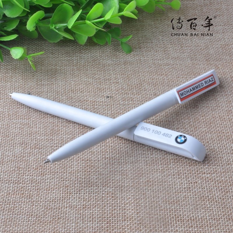 Hot Selling Cheap Stylo Promotional Logo Plastic Twist Ball Pen with Big Clip