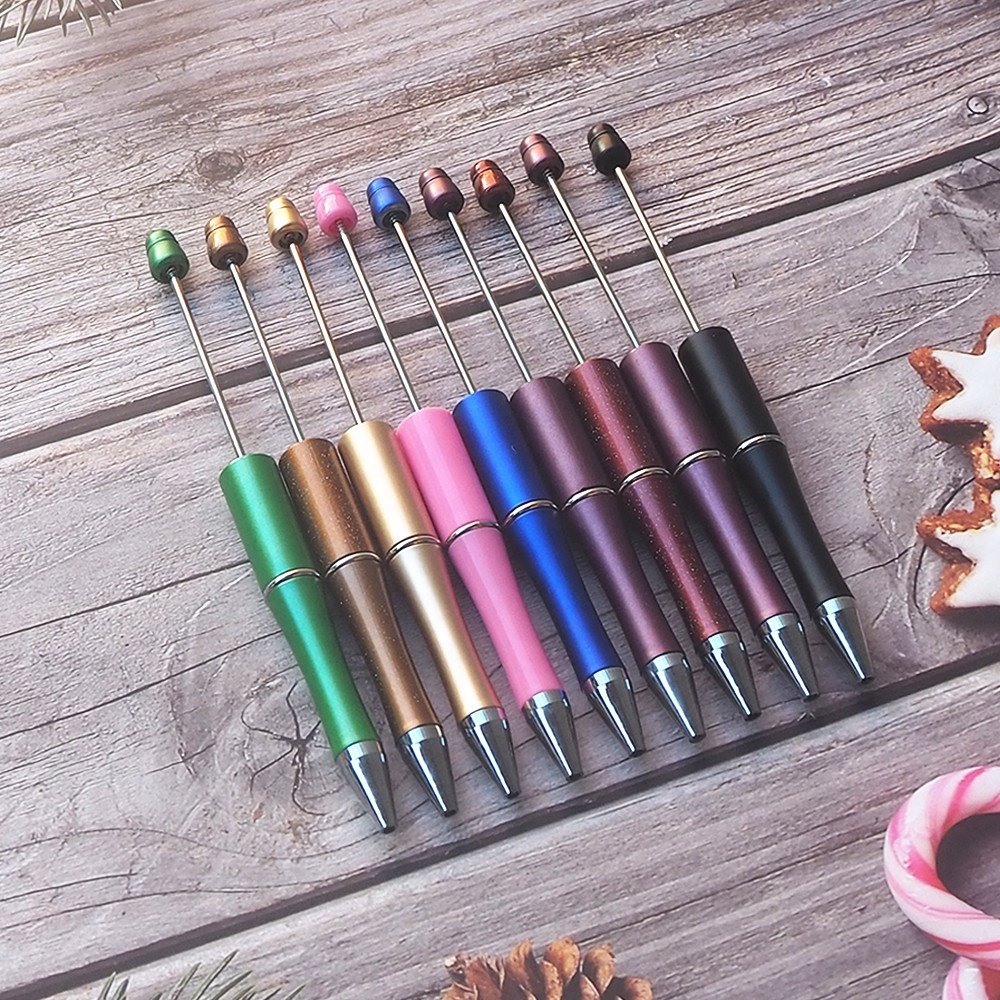 Hot Sale DIY Making Present Office Students Teachers School Bridal Graduation Colorful Plastic Beaded Pens