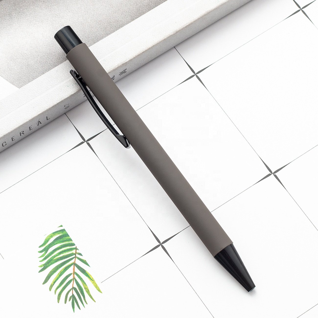promotional matt rubber caneta pen body cheap ball pens promotional custom logo click pen