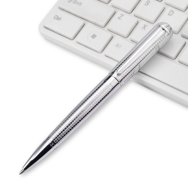 Wholesale heavy metal business gift pen gold silver rose gold embossed ballpoint pen high quality custom logo ballpoint pen