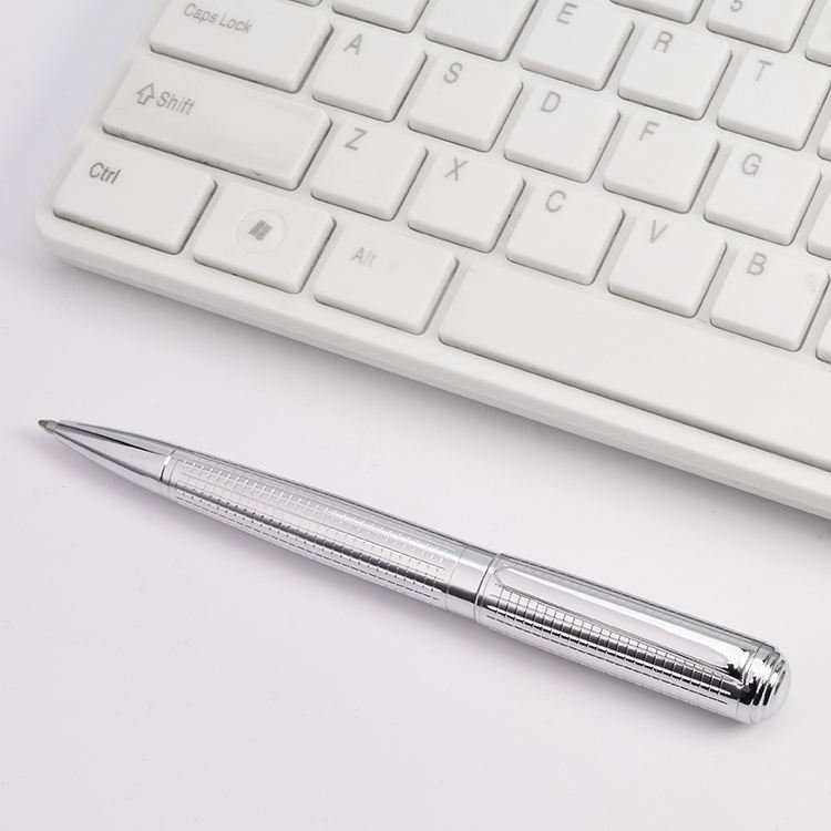 Wholesale heavy metal business gift pen gold silver rose gold embossed ballpoint pen high quality custom logo ballpoint pen