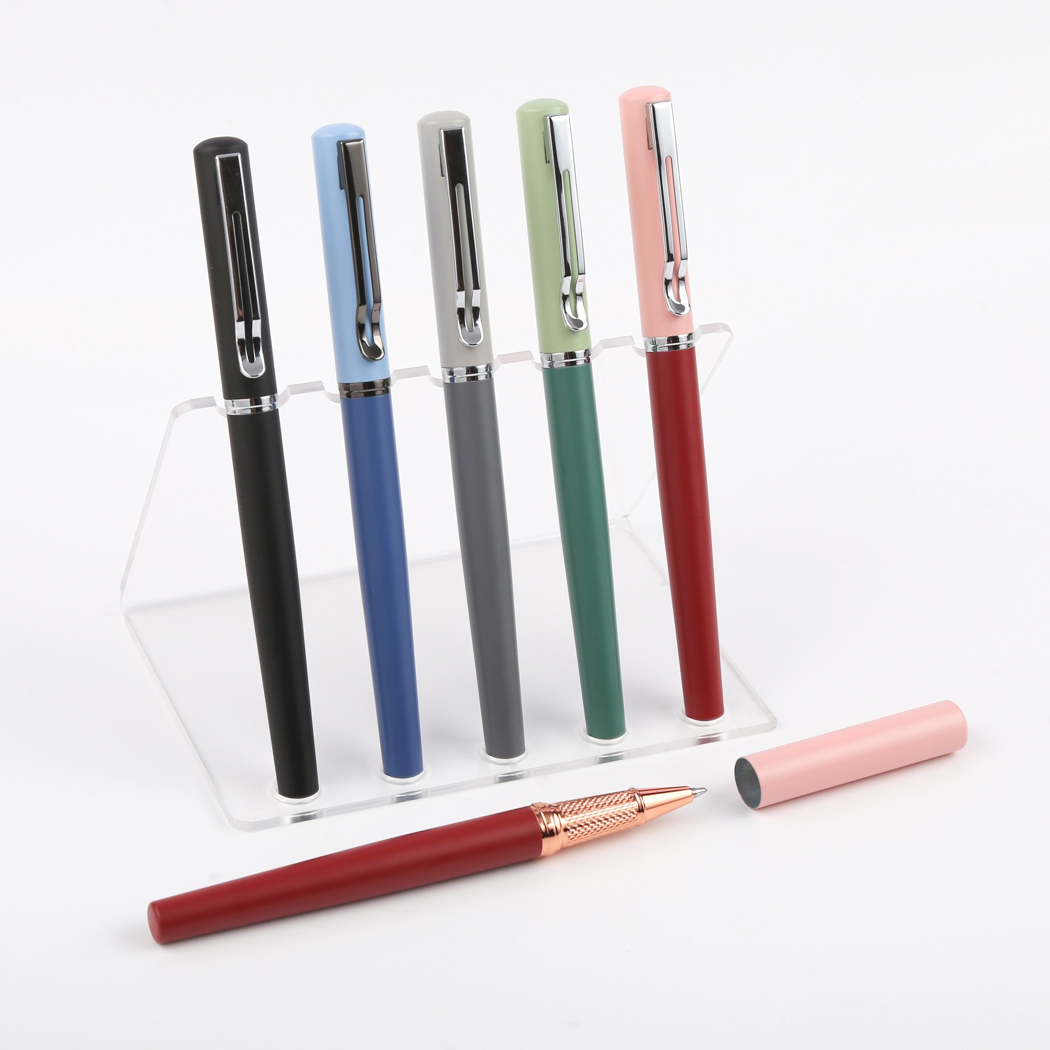 TTX Wholesale Office School Multi Color Penholder Advertising Gift Metal Ballpoint Pen With Custom Logo
