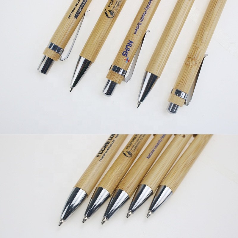 Promotional High Quality Bamboo Pen Eco Friendly Custom Bamboo Pen Engravable Bamboo Ballpoint Pen