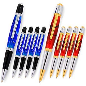Pen Parts for Woodturning Blank Kits Heavy Brass Sierra Mechanism Steampunk Pen Kit Wood Turning DIY Viceroy Pen Kit