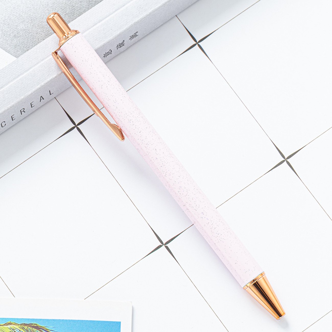 Promotional School customized Environmental Small fresh press ballpoint pen wholesale With Logo Cheap Eco Friendly Pen