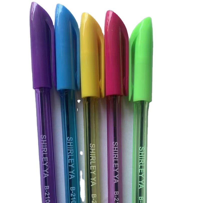 Plastic Ball Pen Multi Ballpoint Pen Quality Low Priced Colorful Simp Ful Simple N Wholesale Custom H100 Popular Blue 0.7 Mm