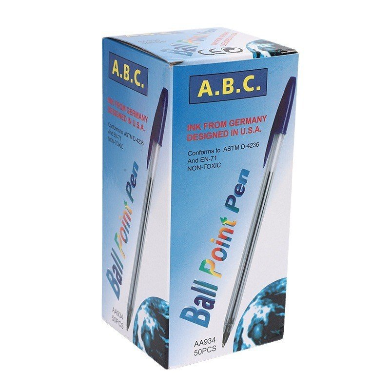 black blue and red color 934 plastic no leakage of ink creative INS simple clear transparent students ballpoint pen