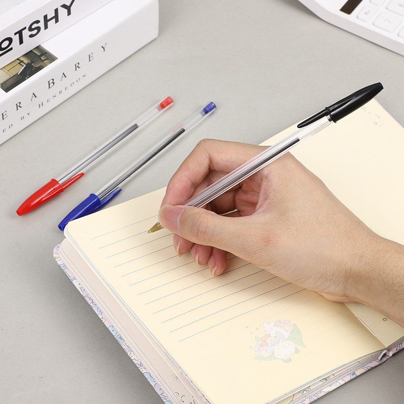 black blue and red color 934 plastic no leakage of ink creative INS simple clear transparent students ballpoint pen
