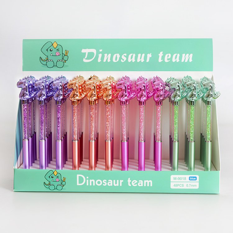 O&Q manufacturers animal theme luxury ballpoint pen Cartoon dinosaur New design environmental friendly plastic ballpoint pen