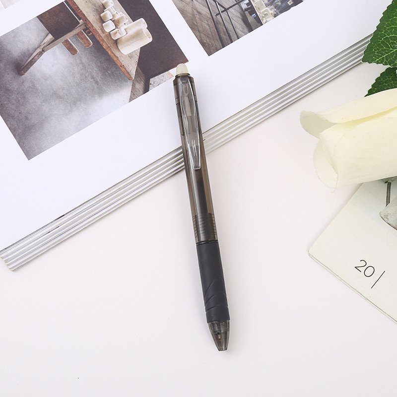 8-color erasable plastic colored friction pen, press type writing neutral pen, customizable gift advertising logo