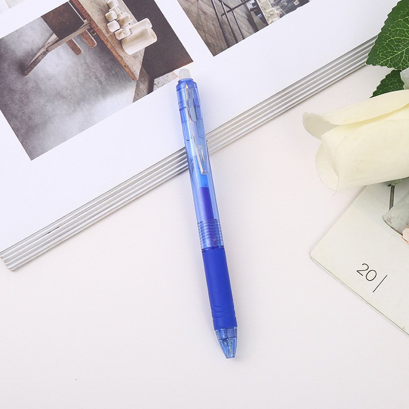 8-color erasable plastic colored friction pen, press type writing neutral pen, customizable gift advertising logo