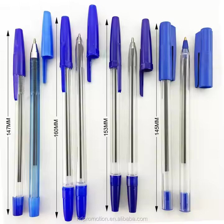 Red Plastic Ballpoint Pen on Sale Novelty Click Pen with 1.0mm Writing Width Promotional Pen