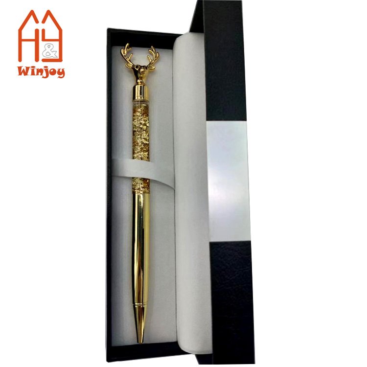 Custom /Wholesale Luxury Elegant Metal Pen Gift Set With Box,Customized Logo Printing For Love Business And Wedding