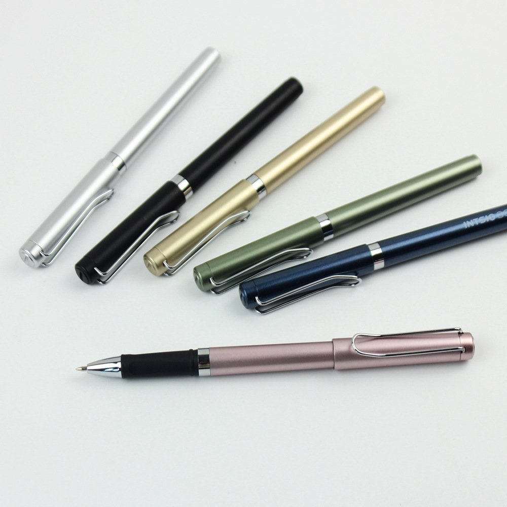 Customized logo for high-end business advertising Metal pen signature gel pen enterprise office gifts ballpoint pen
