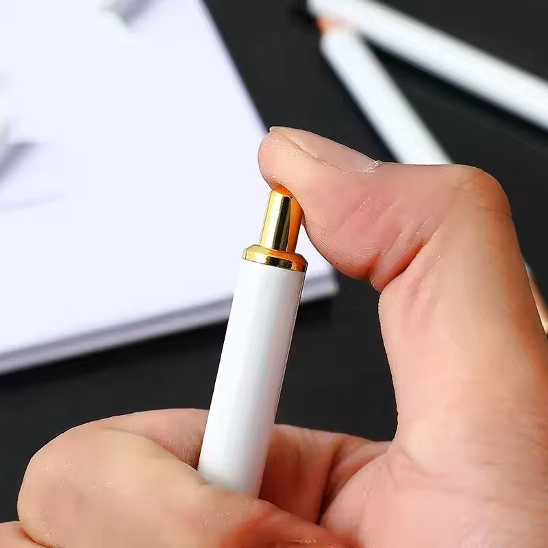 2024 Luxury Custom Logo Blank White Sublimation Bullet Oil Gel Ink Stainless Steel Retractable Gel Business Novelty DIY Gifts