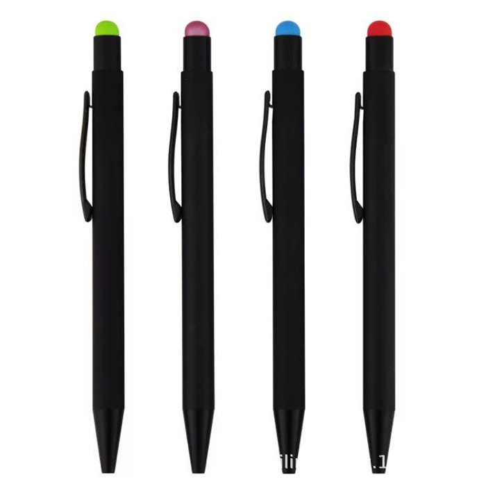 High Sensitivity Metal Soft Touch Screen Handwriting Ballpoint Pen for Phone