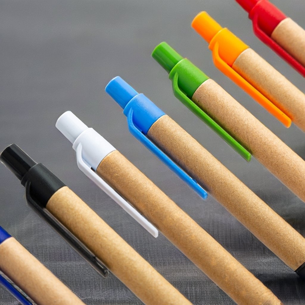 Recycled Eco-friendly 1.0mm Wide Ballpoint Pen Cheap Custom Logo Business Promotion Pen for Advertising