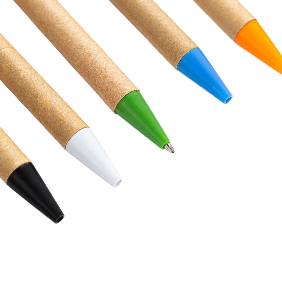 Recycled Eco-friendly 1.0mm Wide Ballpoint Pen Cheap Custom Logo Business Promotion Pen for Advertising