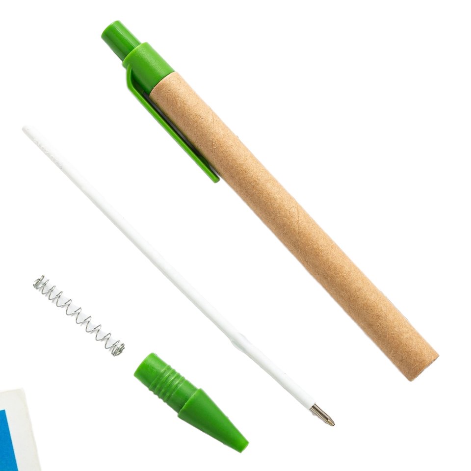 Recycled Eco-friendly 1.0mm Wide Ballpoint Pen Cheap Custom Logo Business Promotion Pen for Advertising