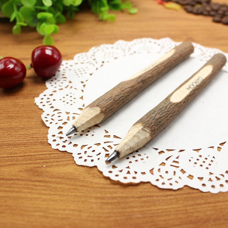 Wood Tree Branch Pencil or ballpoint pen with Logo