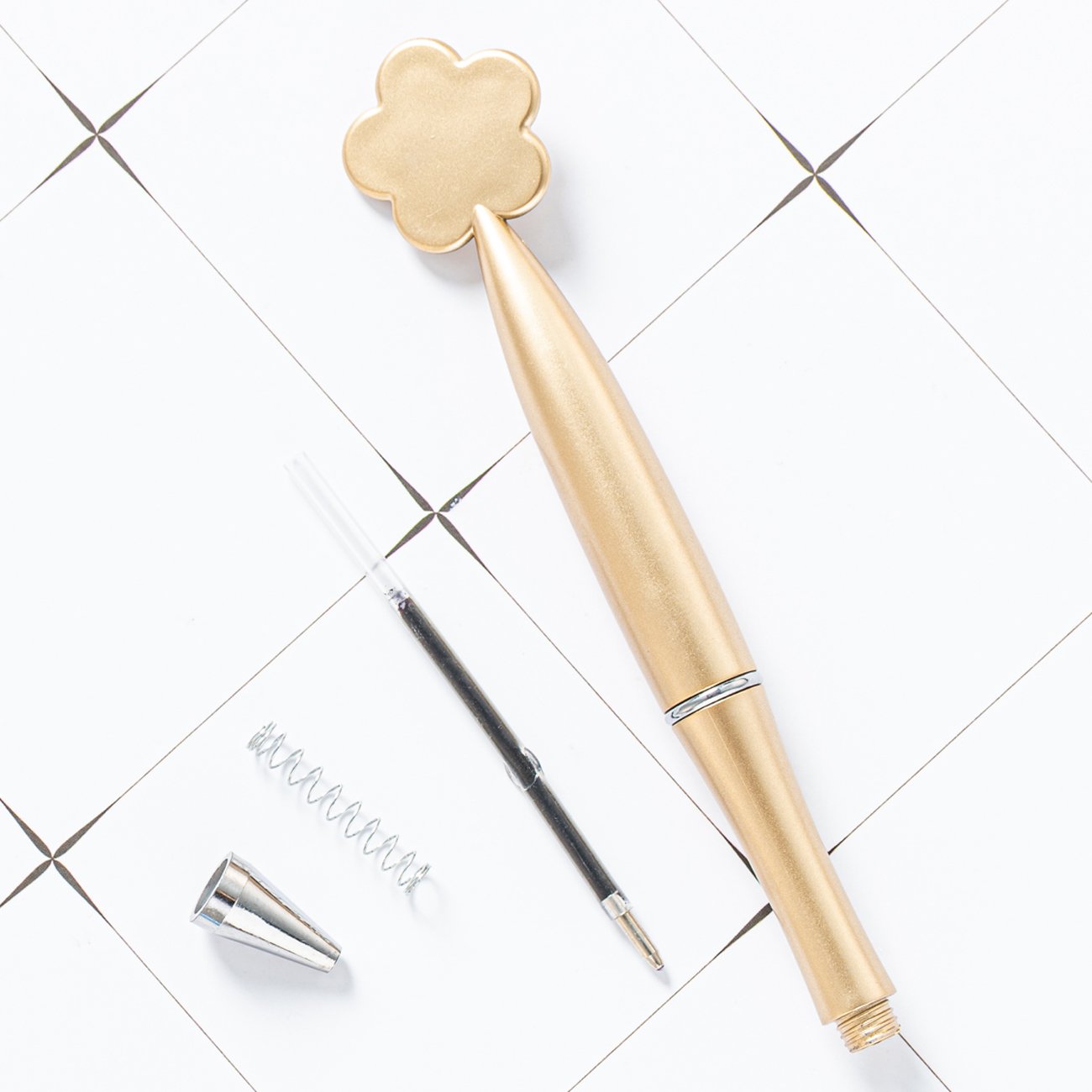 Colorful Flower Shape Plastic Ballpoint Pens Cute Stationery with Custom Logo