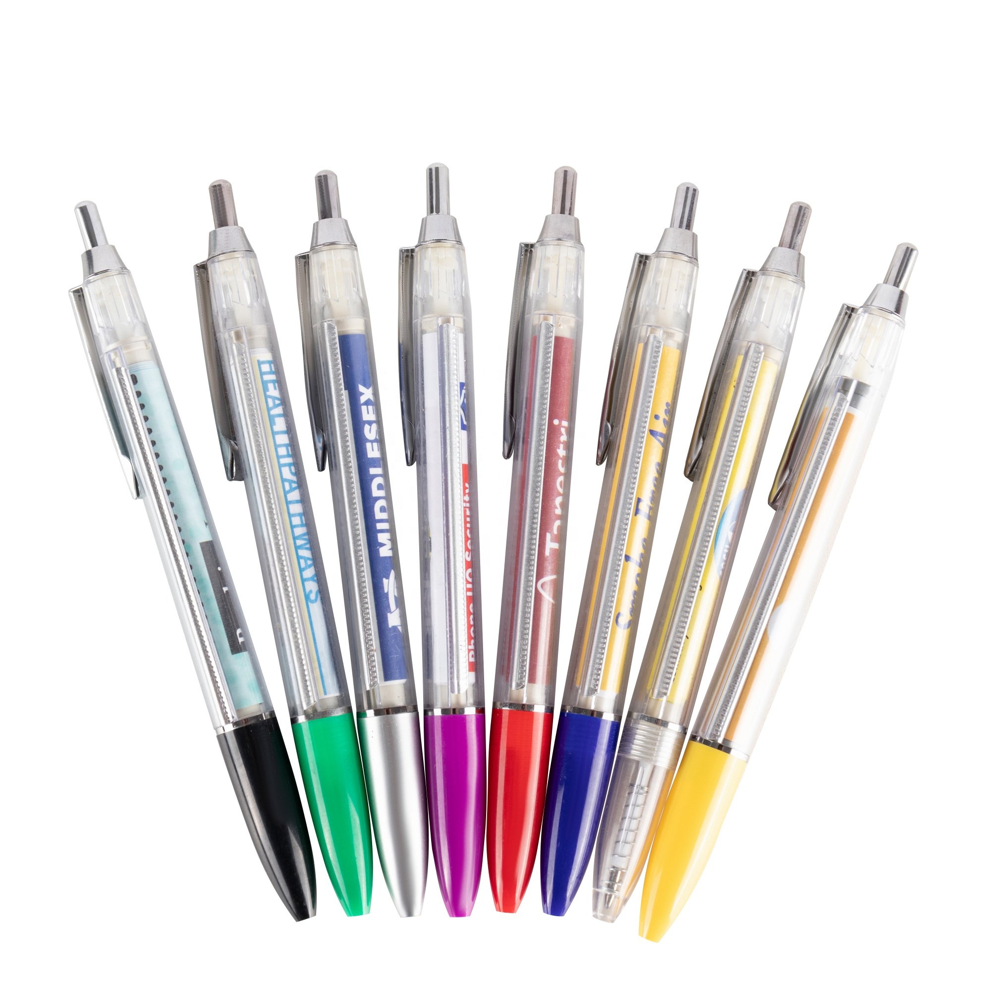 MEGA Wholesale Customize Banner Pen with Logo Printing High Quality ABS Plastic Ballpoint Pen for Promotion Advertisement