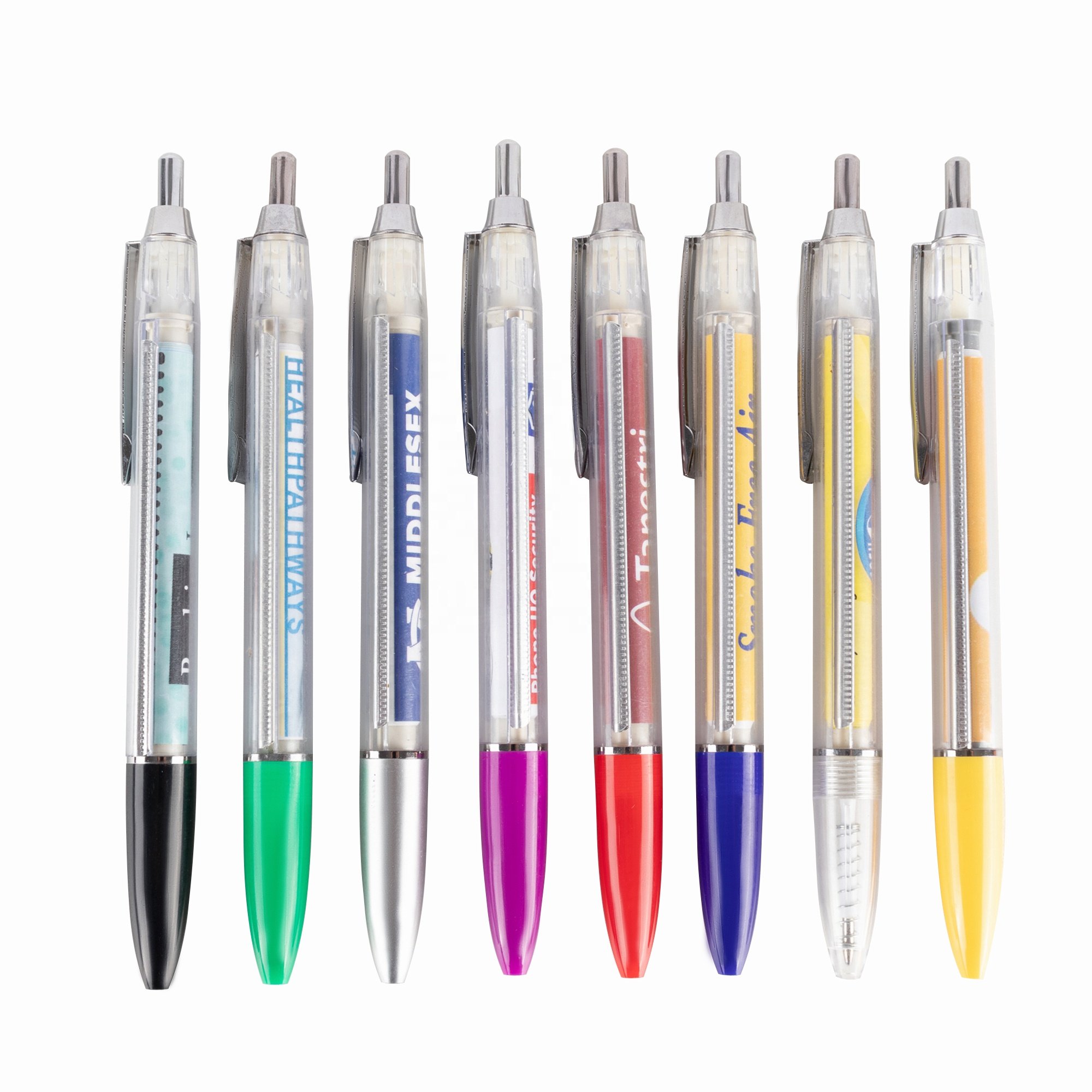 MEGA Wholesale Customize Banner Pen with Logo Printing High Quality ABS Plastic Ballpoint Pen for Promotion Advertisement
