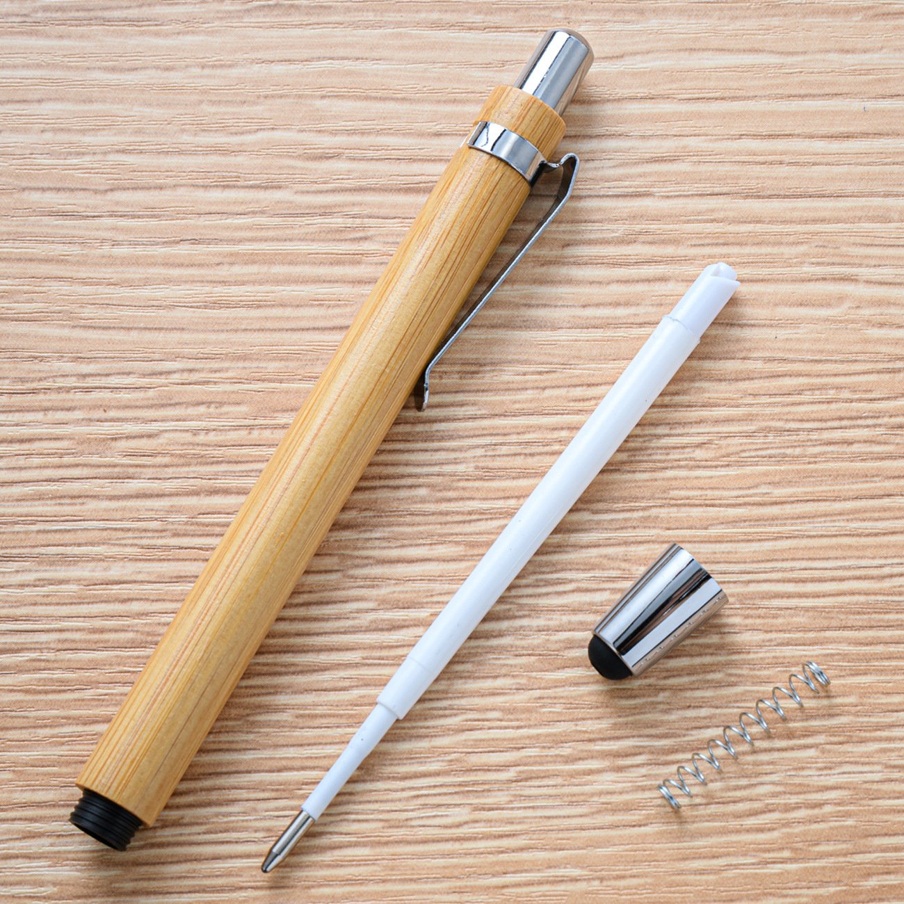 Custom Logo Eco-Friendly Multi-Function Bamboo Ballpoint Pens Sustainable Office Supply