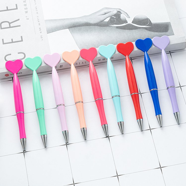 JH Fashion Heart Top Pen Cheap Promotional Plastic Heart Shape Pens