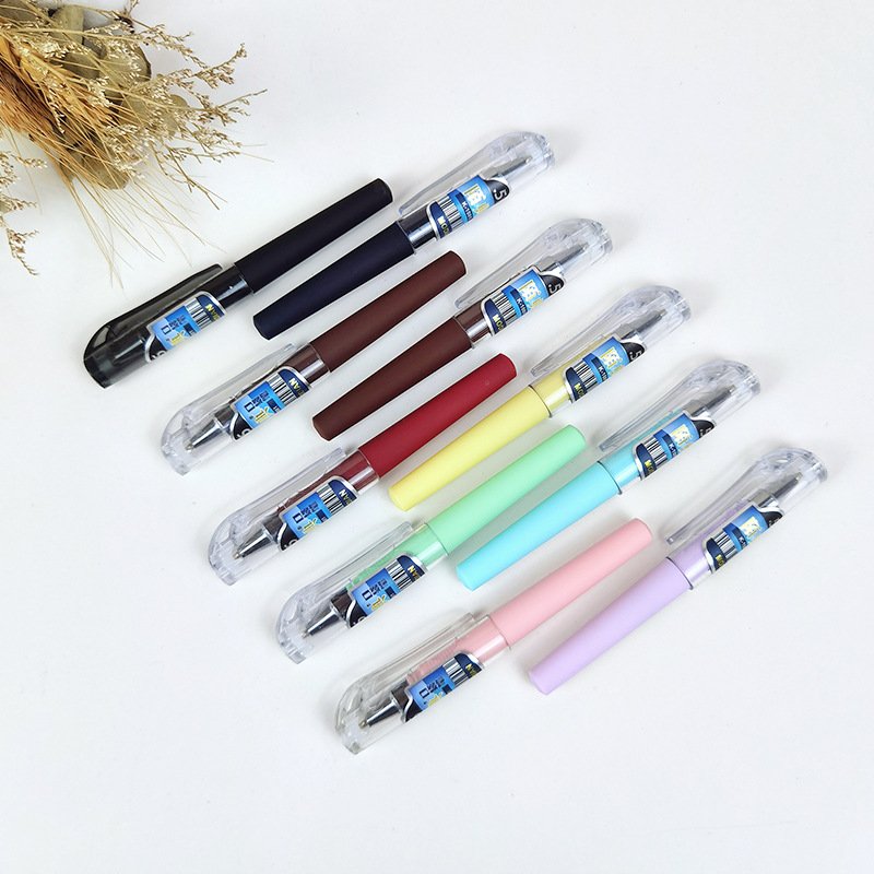 Multicolor Macaron Retractable Ballpoint Pen Promotion Plastic Morandi Gel Ink Pen Custom Logo For Gift pen