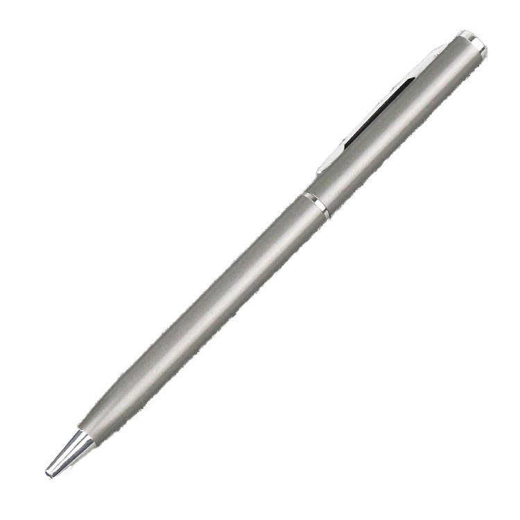 Popular Hotel Custom Brand Promotion Pen High Quality Slim Thin Metal Ballpoint Pen For Hotel