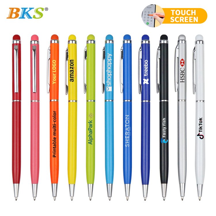 BKS brand Office promotional high quality metal roller ball pen with customised logo