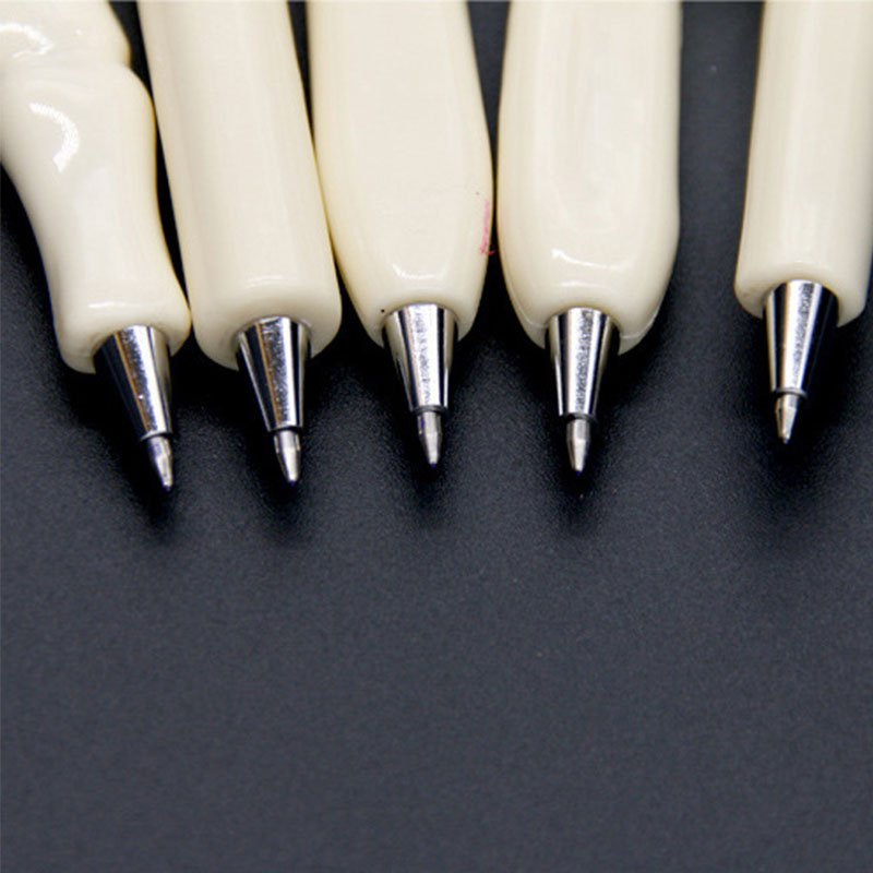 Novelty medical promotional gift plastic bone shaped ballpoint pen with custom logo