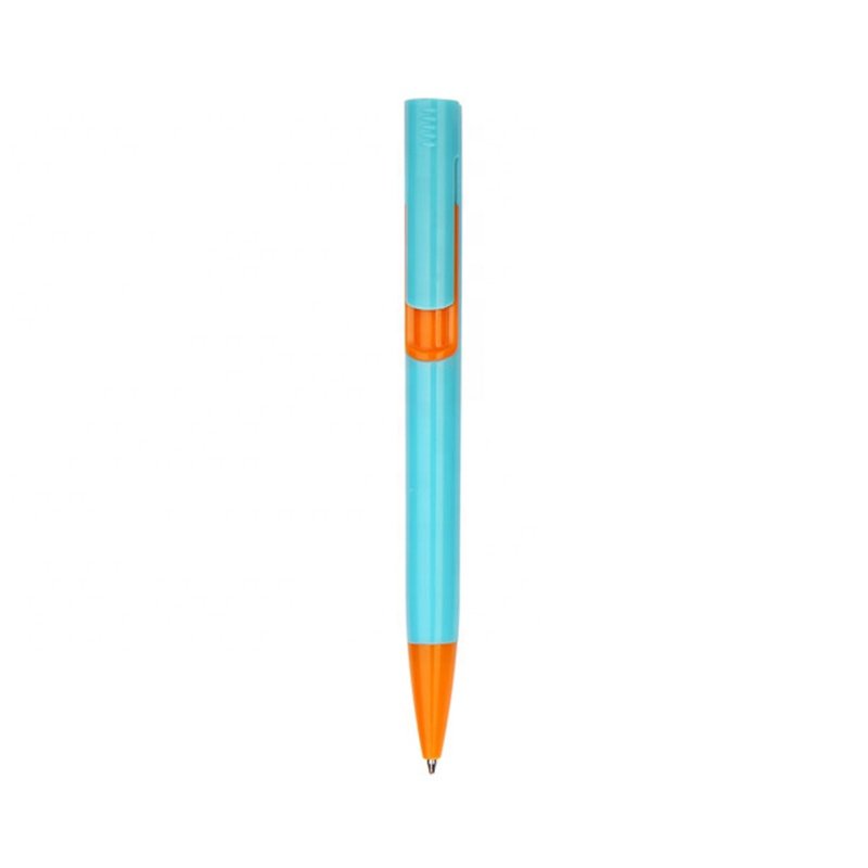 Promotional Cheap Red Blue Orange Plastic Hotel Ball Pen with Custom Print Logo for Gift
