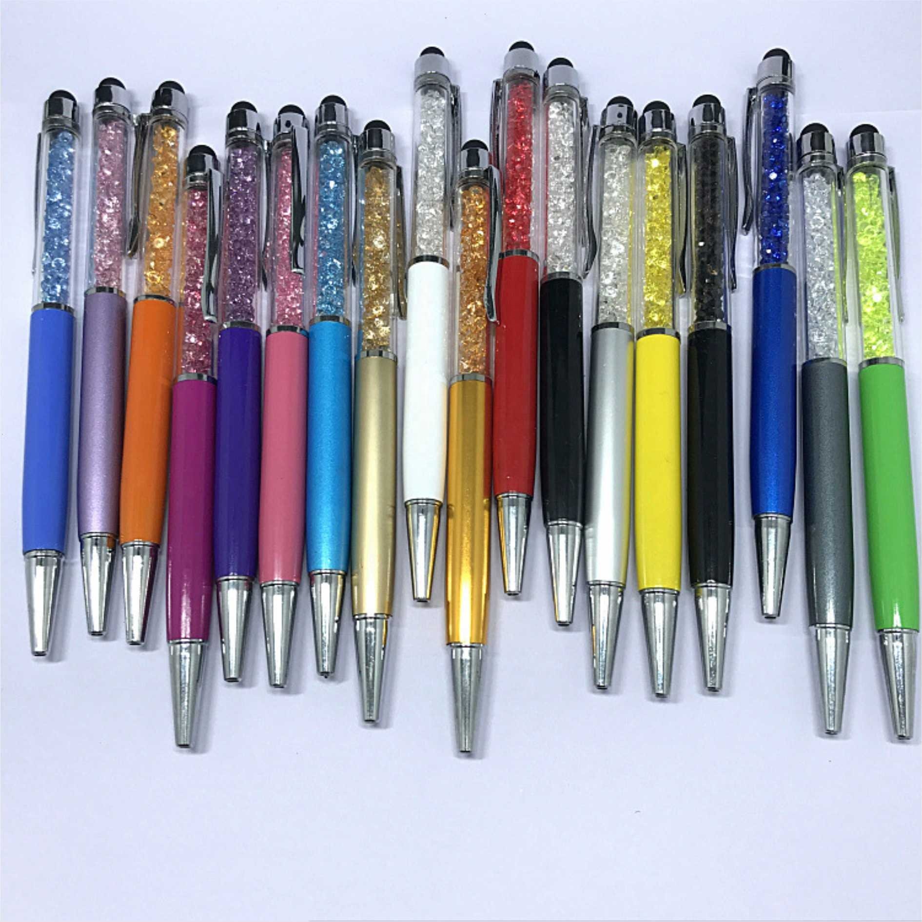 Wholesales Customized Logo Crystal Touch Screen Metal Ballpoint Pen