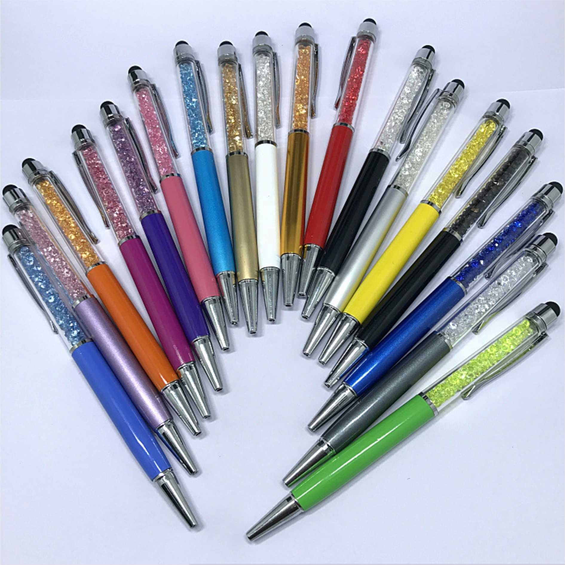 Wholesales Customized Logo Crystal Touch Screen Metal Ballpoint Pen