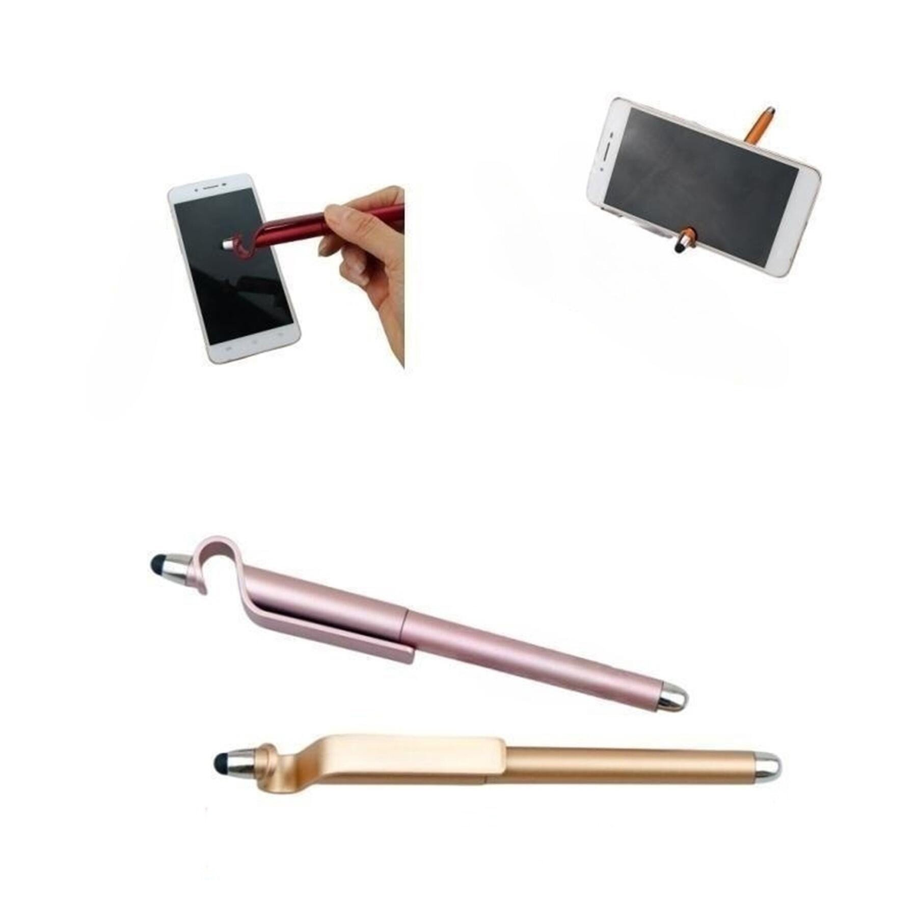 Hot Selling Wholesale 3 in 1 Multi Function Stylus Touch Phone Holder Ballpoint Pen With Custom logo