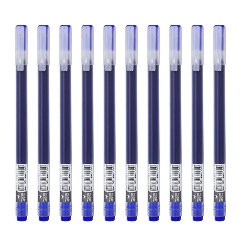Custom logo plastic promotional black ink gel pen free samples good writing gel ink pen
