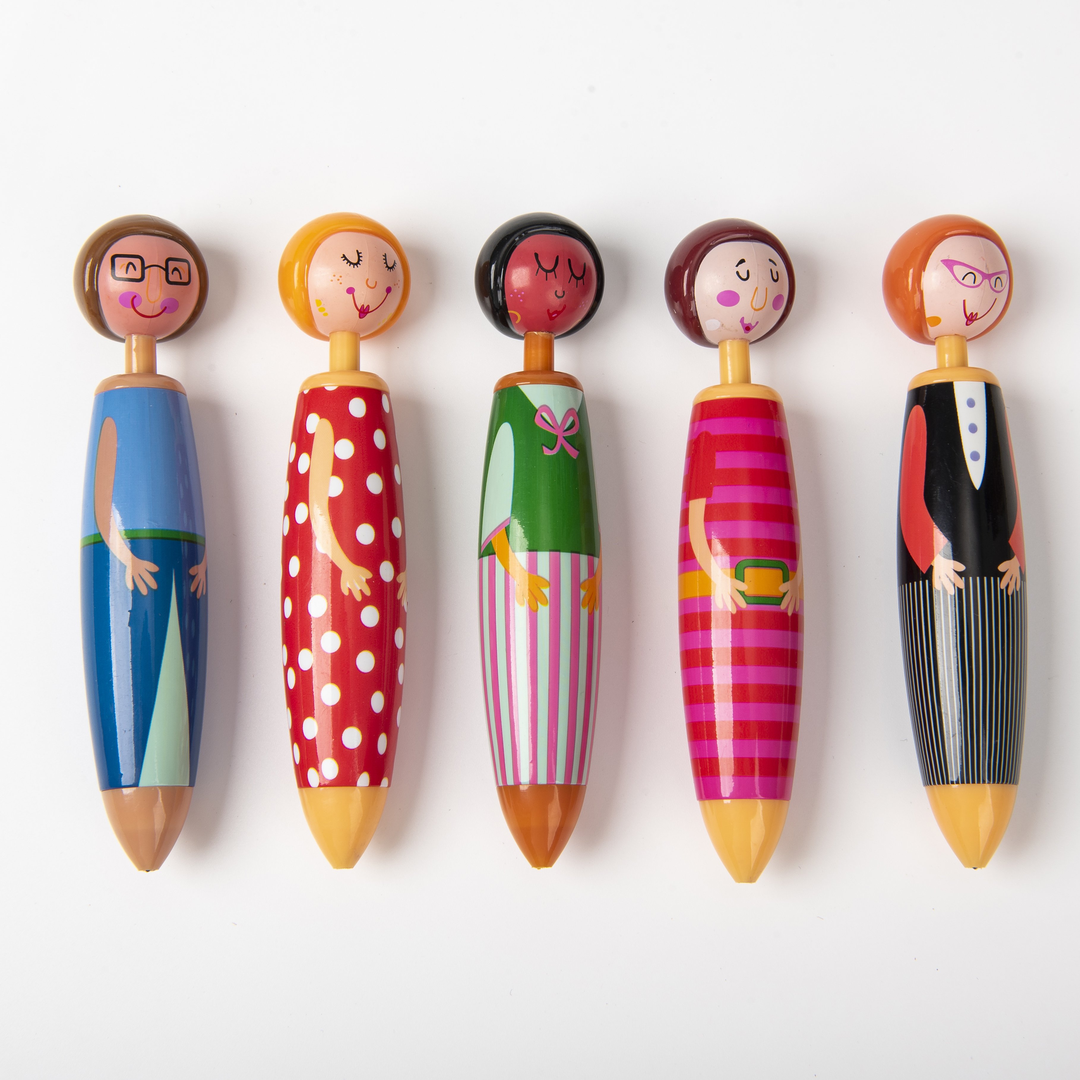 China Goods Wholesale Cheap Cute Fat Dolls Shape Ball Pen For Promotional Gifts