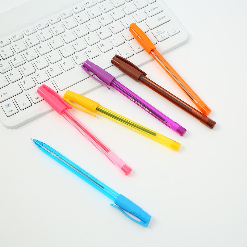 JPS ODM Stylo Gel Cheap Manufacturers supply 200 color white rod plastic 1.0 bullet tip four color ballpoint pen