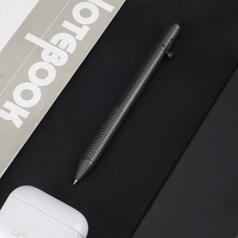 Titanium alloy signature pen portable writing ballpoint pen