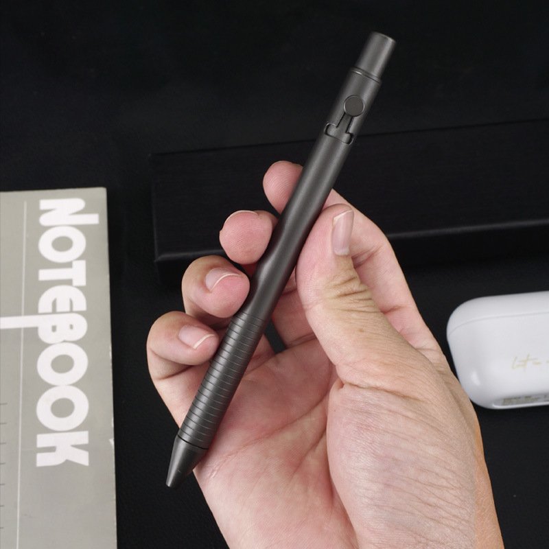 Titanium alloy signature pen portable writing ballpoint pen