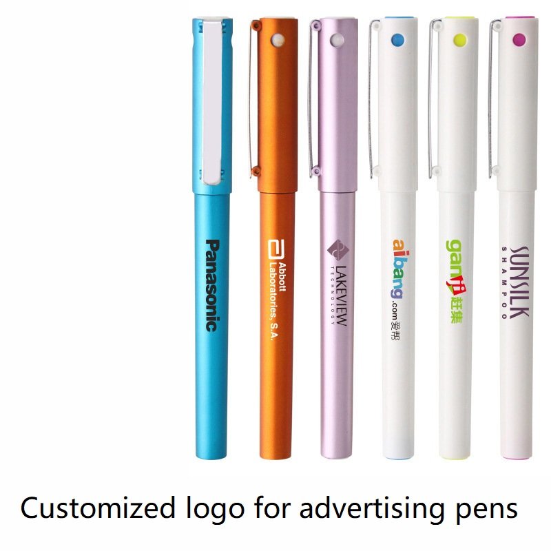 Advertising Gel Pen Printing Logo Enterprise Office Exhibition Gift Pen Business Signature Ballpoint Pen Engraving Customization