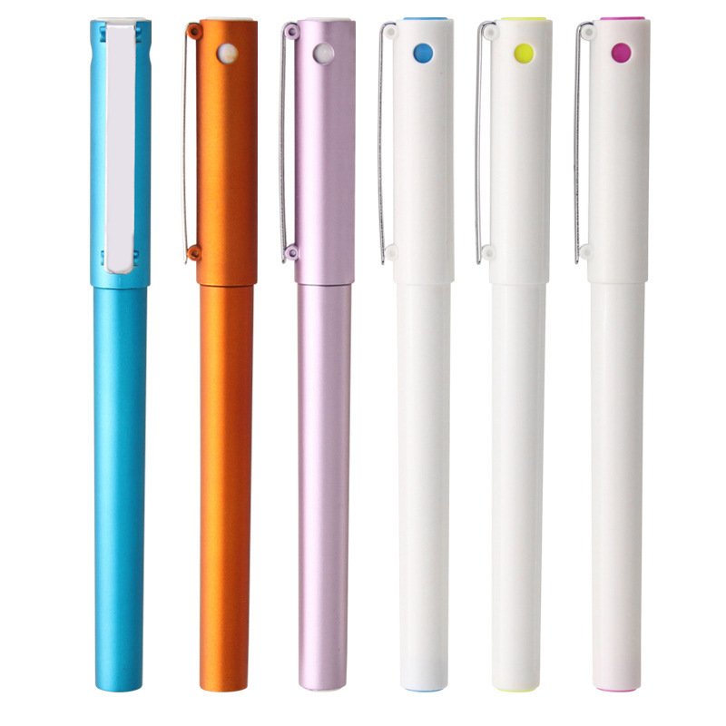 Advertising Gel Pen Printing Logo Enterprise Office Exhibition Gift Pen Business Signature Ballpoint Pen Engraving Customization