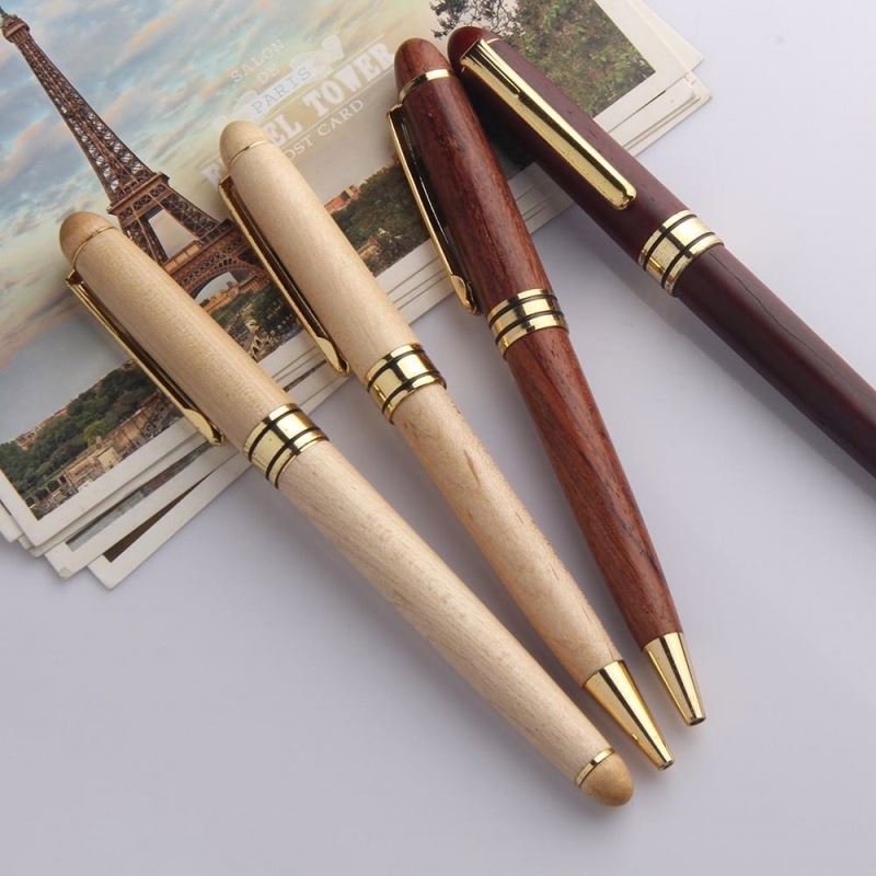 Office High quality Promotional Wood pen custom laser engrave logo pen