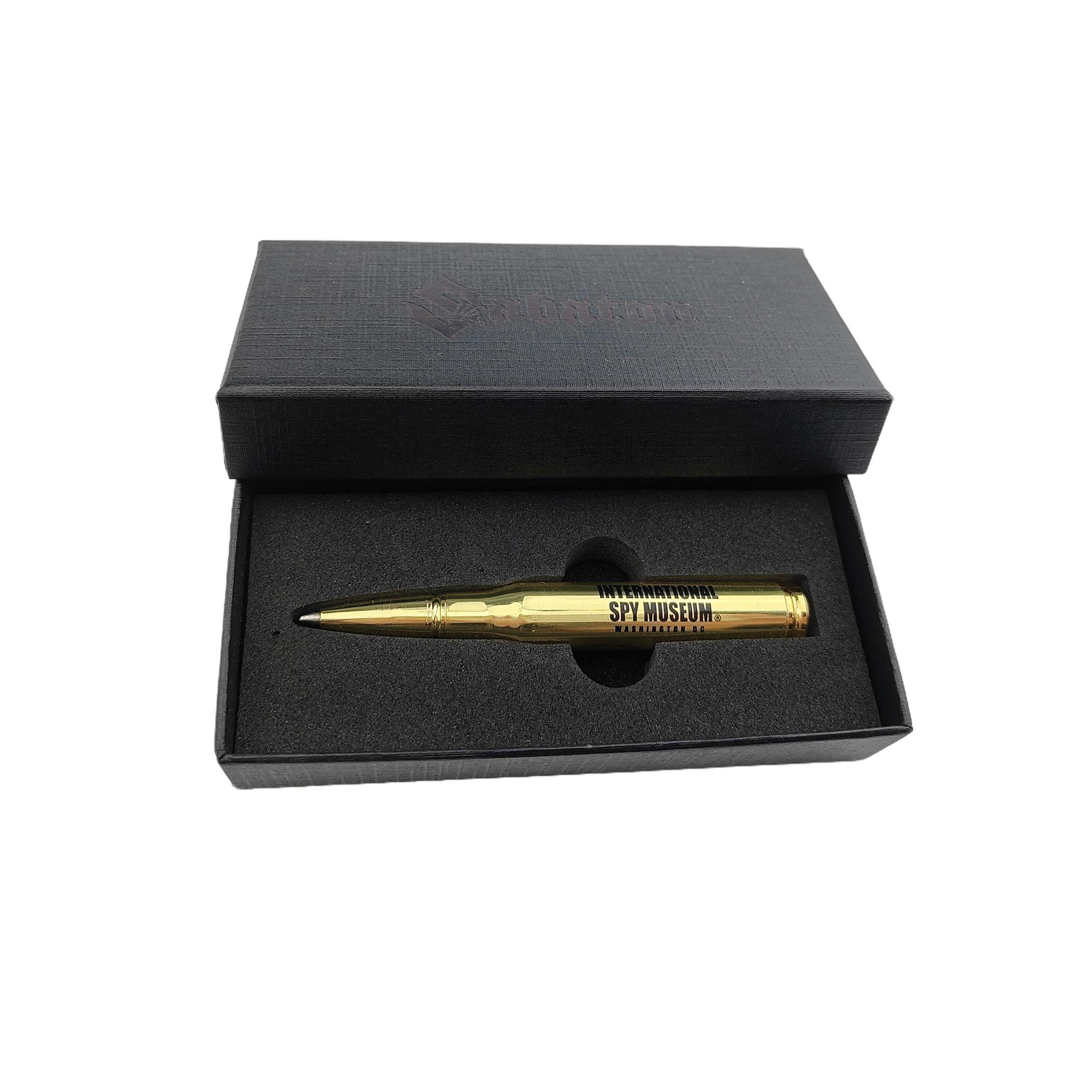 Raw Material Brass Refillable Twist Pen Bullet Shape Mini Metal Ballpoint Pen With Custom Logo