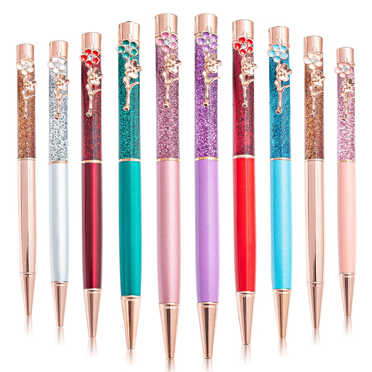 office supply school best selling smooth pastel quicksand ballpoint pen